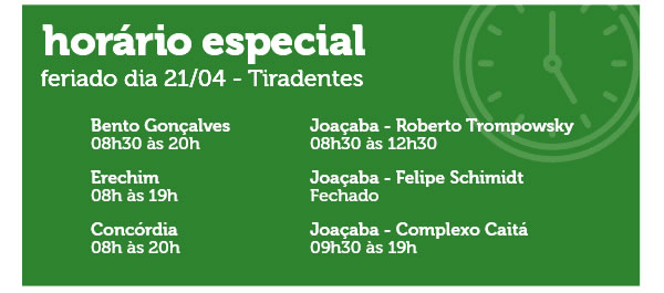 Horario de atendimento