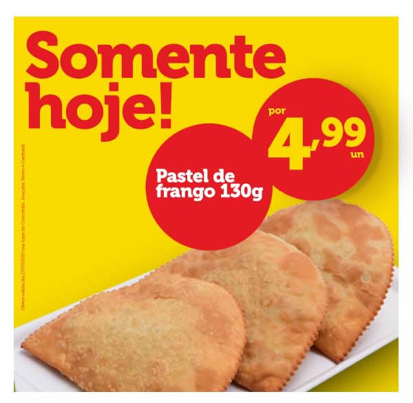 Oferta de hoje - Pastel