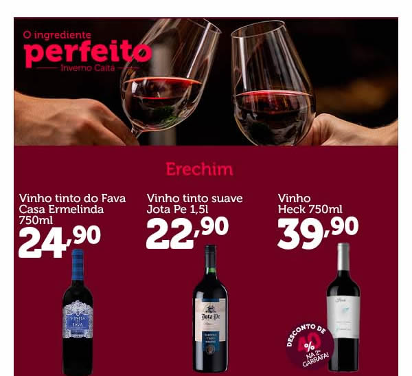 Tabloide vinho erechim