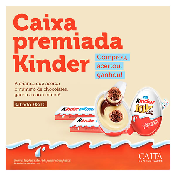 Caixa premiada Kinder