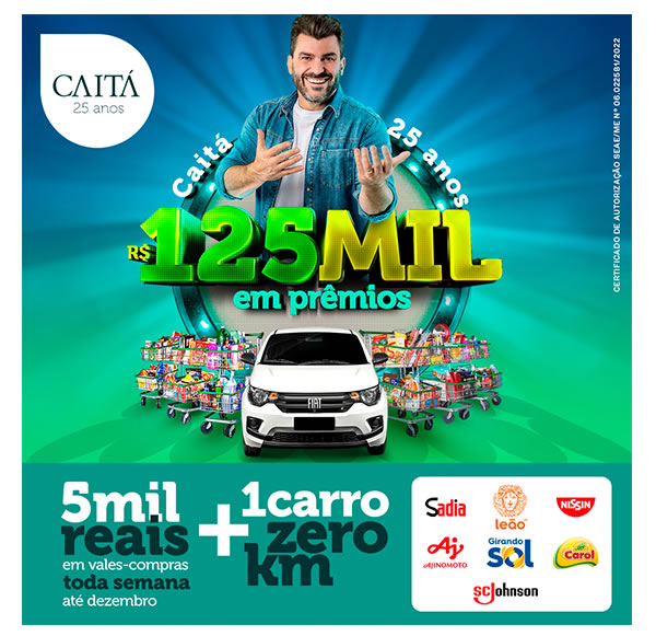 125 mil em prêmios