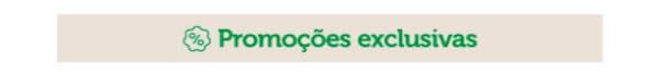 Promoções exclusivas