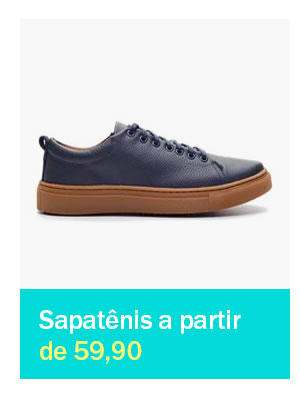 Sapatênis masculino a partir de 59,90