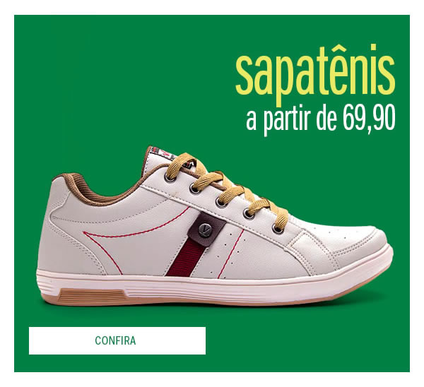 Sapatênis a partir de 69,90