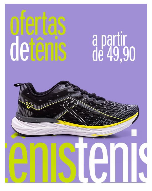 Oferta exclusiva - tênis caminha a partir de 49,90 