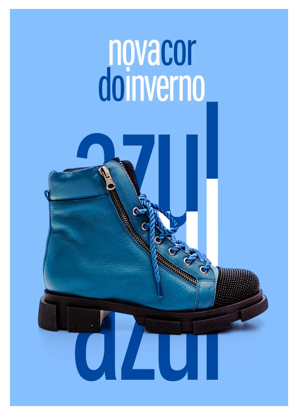 Azul nova trend do inverno
