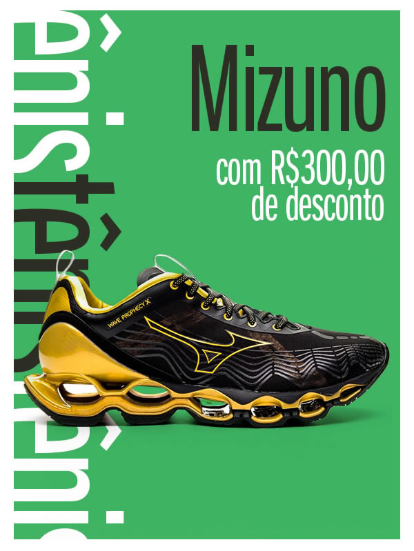 Mizuno com 300 reais de desconto é agora 