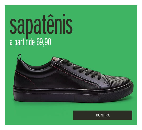 Sapatênis a partir de 69,90
