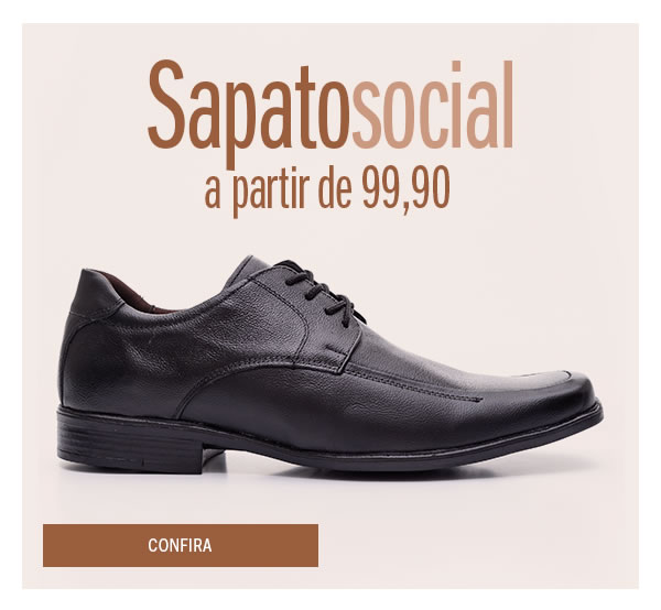 Sapatos masculinos a partir de 99,90