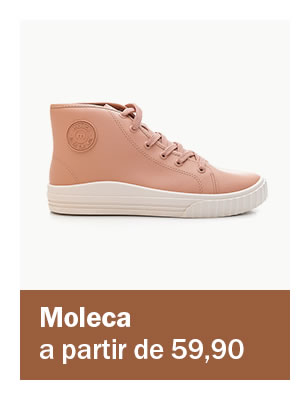 A Moleca tem tênis a partir de 59,90