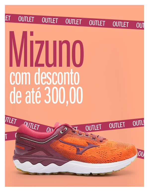 Mizuno com 300 reais de desconto é agora