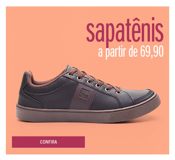 Sapatênis a partir de 69,90