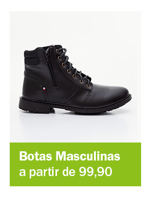 Bota masculina  - a partir de 99,90