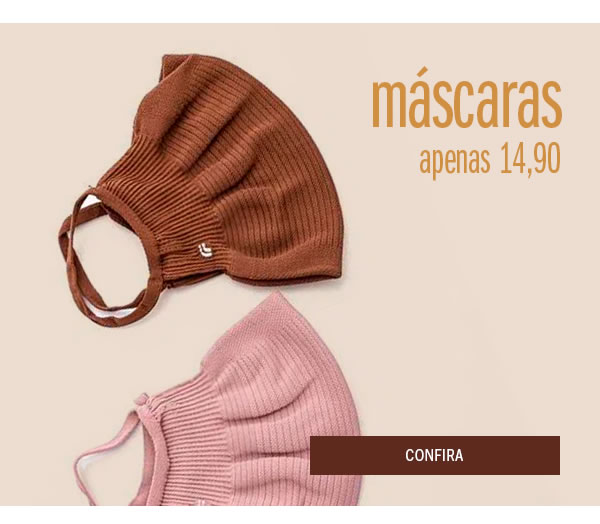 Máscaras apenas 14,90
