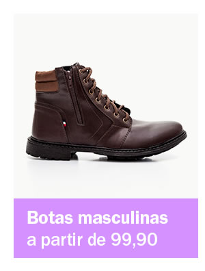 Botas Masculinas a partir de 99,90