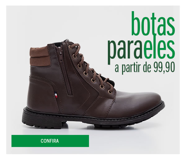 Botas masculinas a partir de 99,90