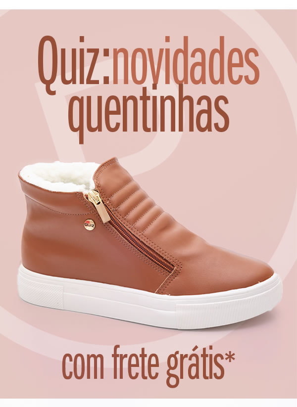 Bota quiz com frete grátis*