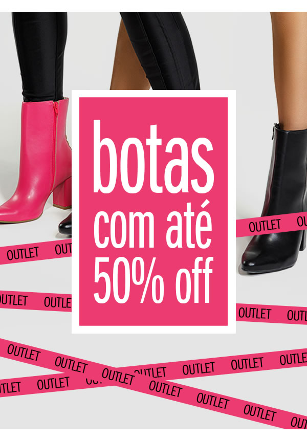 Botas até 50%OFF