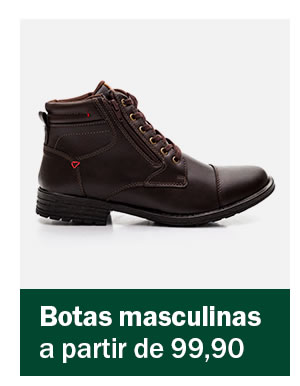 Bota masculina  - a partir de 99,90
