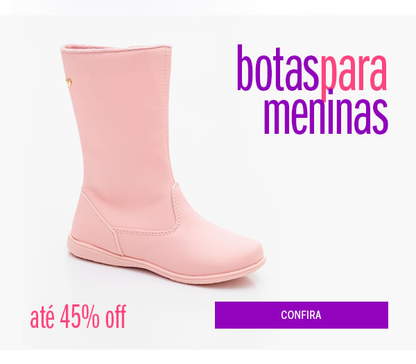 Bota Menina até 40% off 