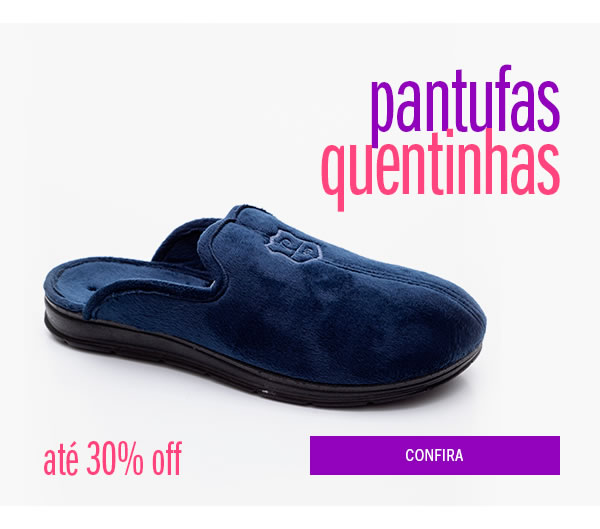 Pantufas 30% OFF 