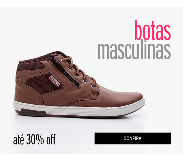 Botas Masculinas até 30% Off