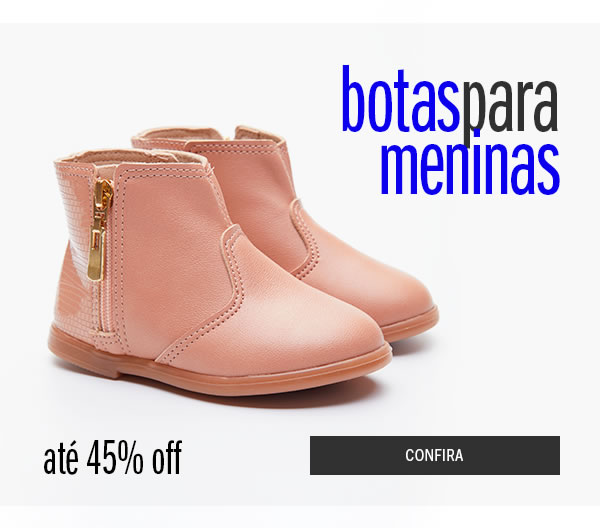 Bota Menina até 40% off 