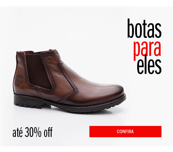 Botas Masculinas até 30% Off