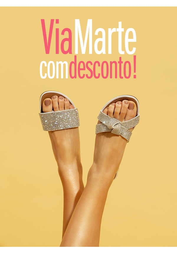 Via marte com desconto! não perca