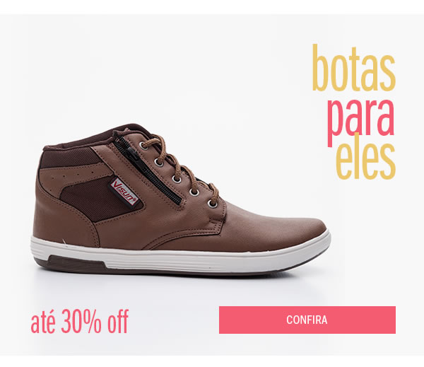 Botas Masculinas até 30% Off