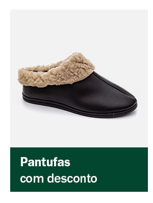 Pantufas com desconto