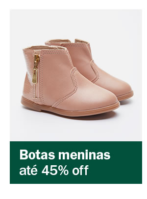 Bota Menina até 40% off
