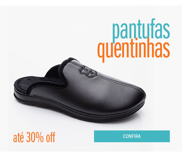 Pantufas 30% OFF