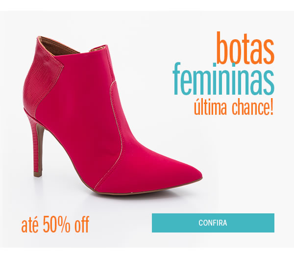  Botas até 50%  