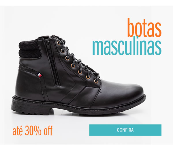 Botas Masculinas até 30% Off 