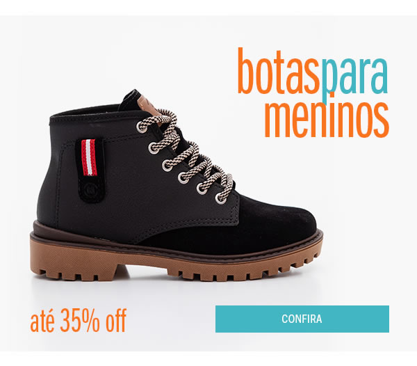 Bota Menino até 40% off  