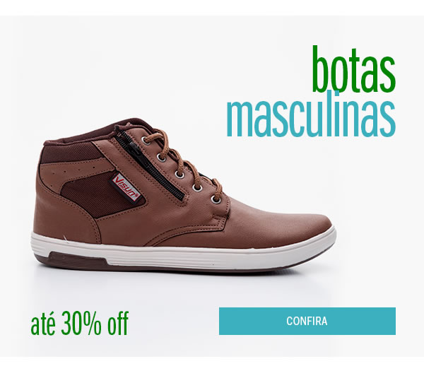 Botas Masculinas até 30% Off 