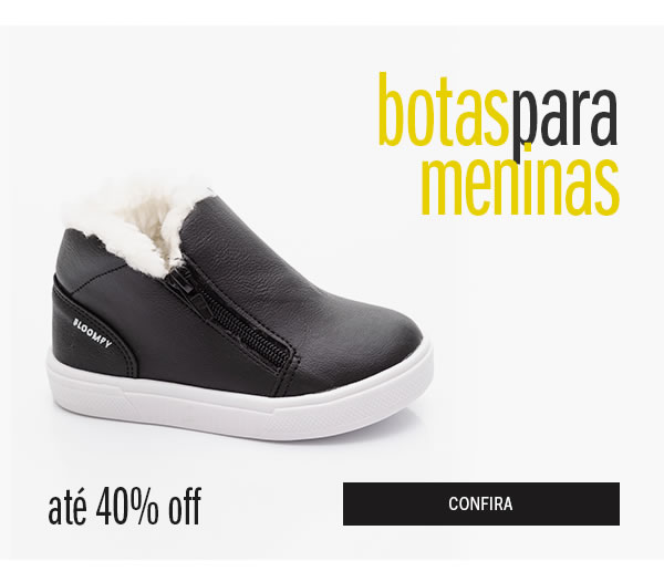 Bota Menina até 40% off