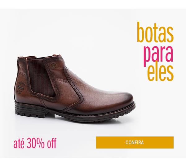 Botas Masculinas até 30% Off 