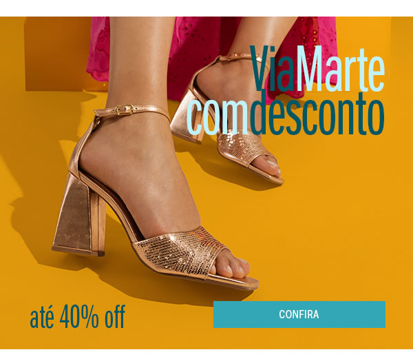 Via marte com desconto!  