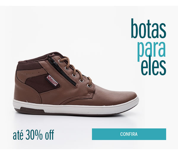 Botas Masculinas até 30% Off 