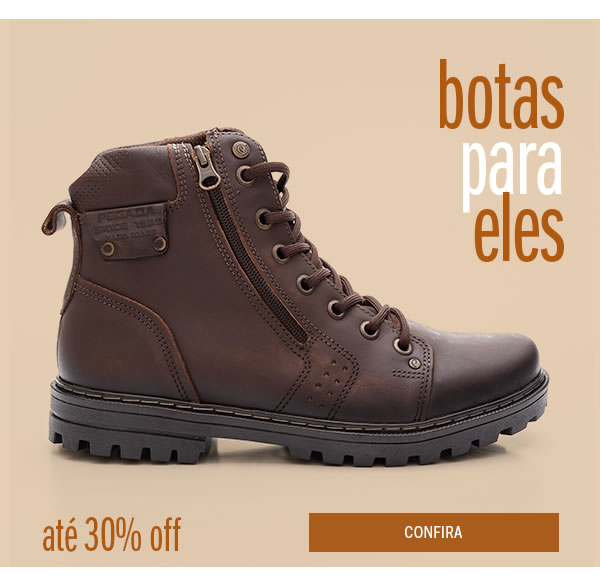 Botas Masculinas até 30% Off 