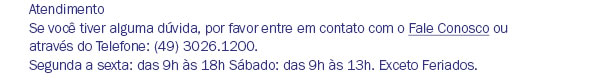 Fale conosco