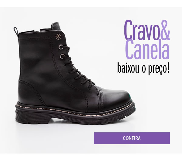 Cravo e canela baixou! 