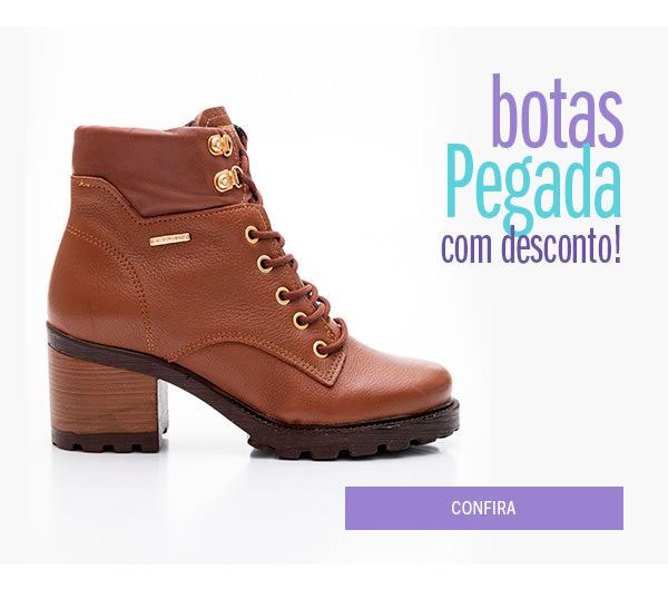 Botas pegas com desconto!