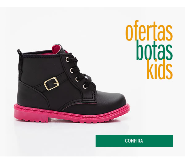 bota infantil com desconto 