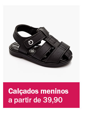 Calçado para menino a partir de 39,90