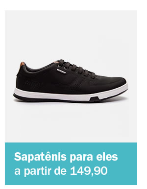 Sapatênis pegada a partir de 149,90