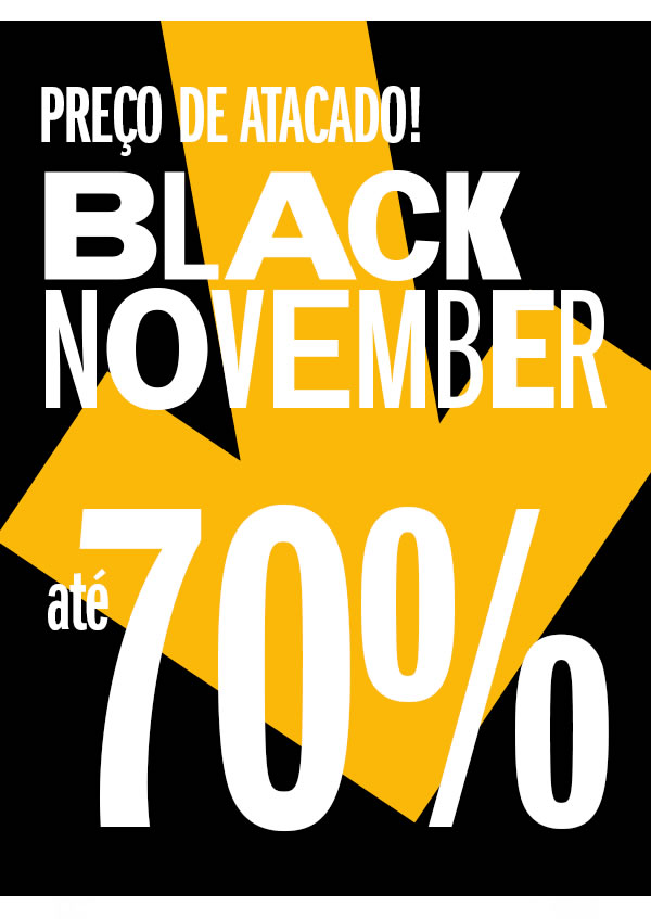 Preço de atacado Black november