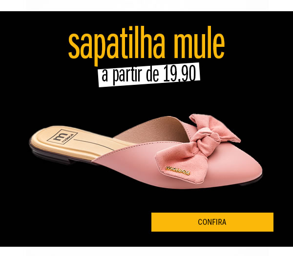 Sapatilha mule a partir de 19,90